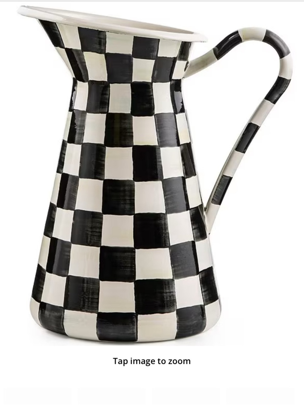 MacKenzie-Childs Courtly check practical pitcher ( medium sized )